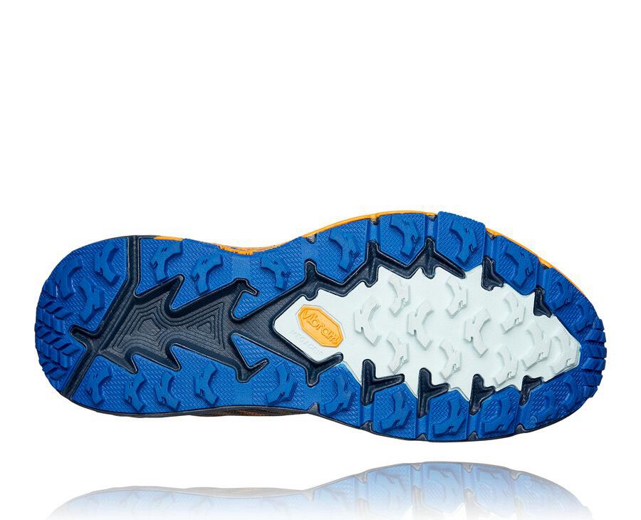 Hoka One One Mens Trail Shoes - Speedgoat 4 - Orange/Black - MCET14527